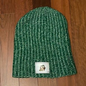 love your melon oregon ducks speckled green and white beanie